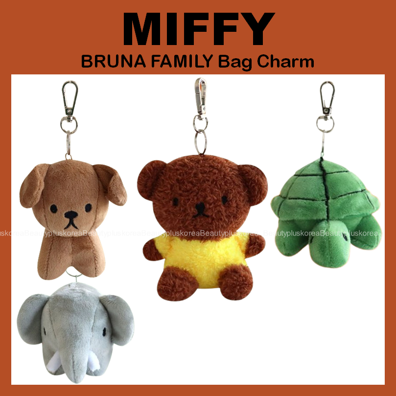 [Miffy] Charm Túi Gia Đình BRUNA (Voi / Snuffy / Rùa / Boris)