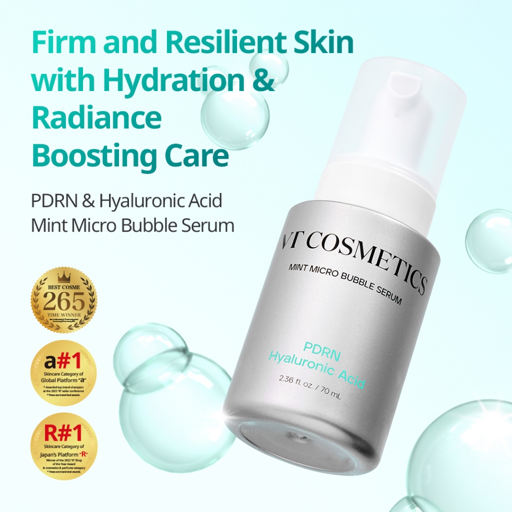 [VT] Serum Micro Bubble 70ml (PDRN, NIACINAMIDE, COLLAGEN) Chăm sóc da ban ngày và ban đêm [Flagship chính thức]
