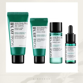 [Some By Mi] Bộ Kit Dưỡng Da AHA-BHA-PHA 30 Ngày – Miracle AC SOS Mini Set Cho Da Mụn & Nhạy Cảm