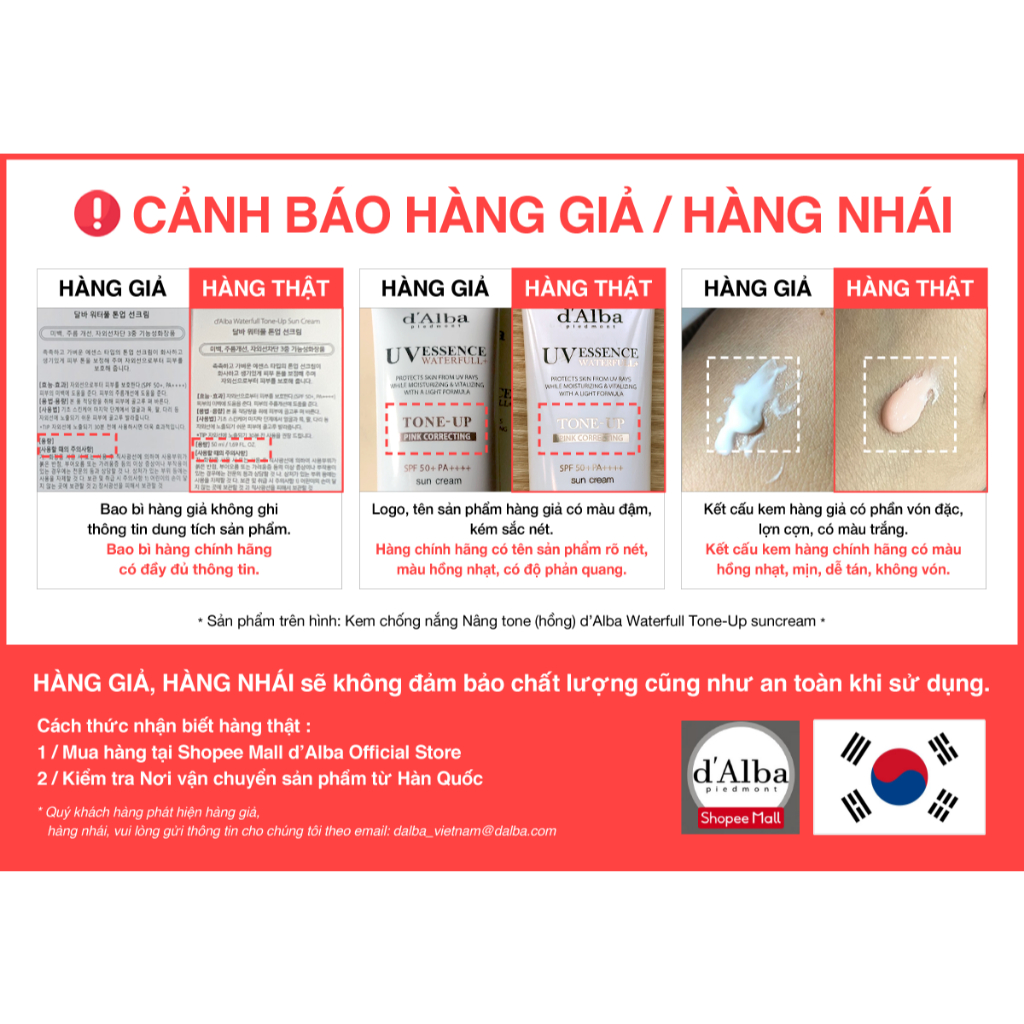 Ảnh Kem Chống Nắng thuần chay d'Alba 50ml (SPF50 + PA + + + +) Dịu Nhẹ Và An Toàn Sử Dụng 2