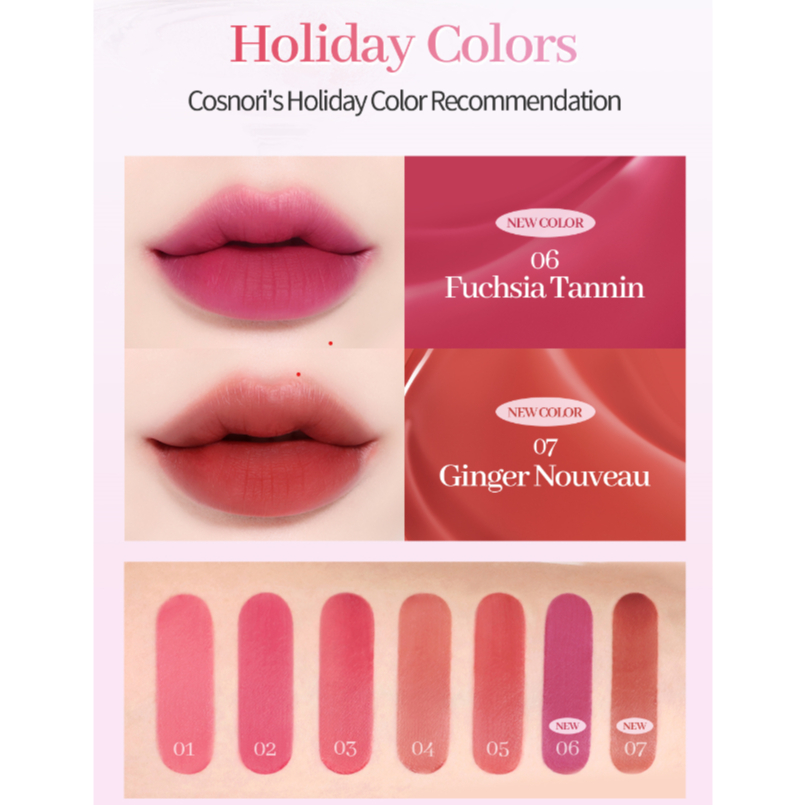 Son Tint Cosnori Water Blur Tint COSNORI Tint 10 màu 10g