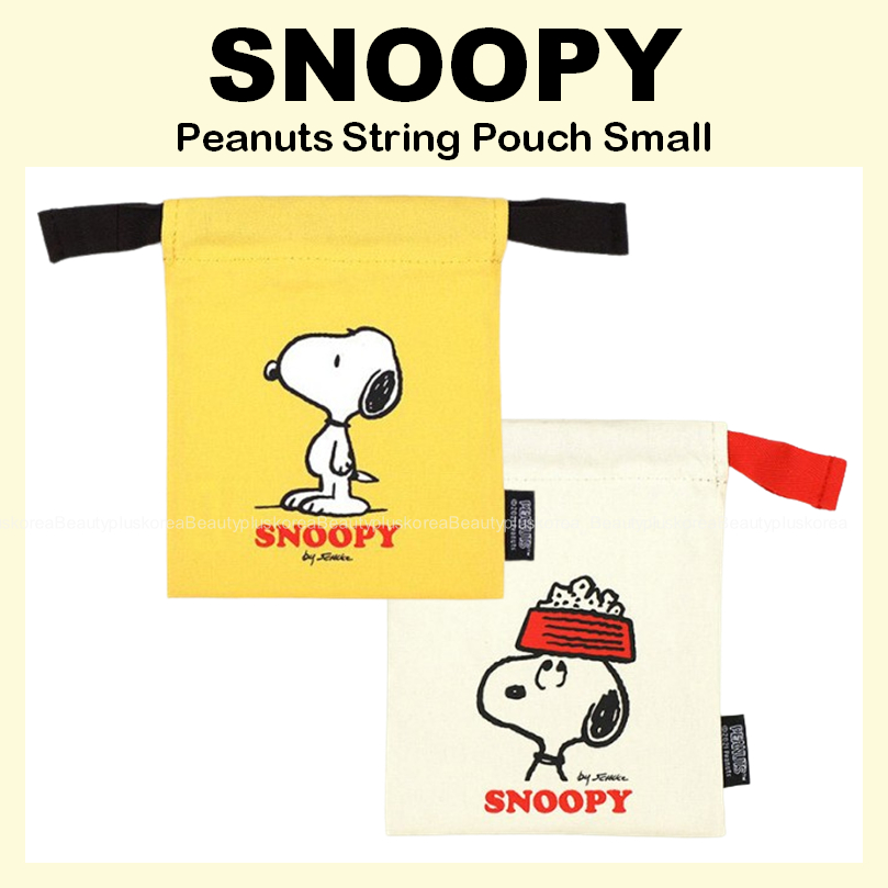 [Snoopy] Túi dây đậu phộng nhỏ (Ngà / Vàng)