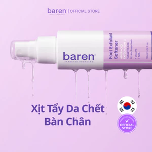 BAREN | Xịt Tẩy Da Chết Bàn Chân [Loại bỏ vết chai, Thành phần tự nhiên]