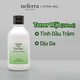 <Odorata / Neferra> Làm Dịu + Chăm Sóc Mụn / Nước Hoa Hồng Xanh với Tràm Trà 100ml & 200ml