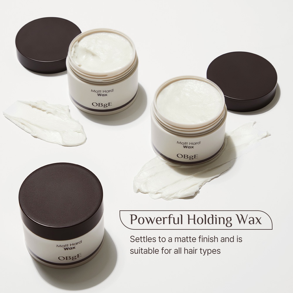 [OBgE Chính hãng] Sáp vuốt tóc Matte Hard Wax 120g | Giữ nếp tóc mạnh mẽ | Tạo kiểu lì | Thích hợp cho tóc ngắn | Sáp vuốt tóc có hương thơm | Dễ dàng tạo kiểu | Không để lại cặn