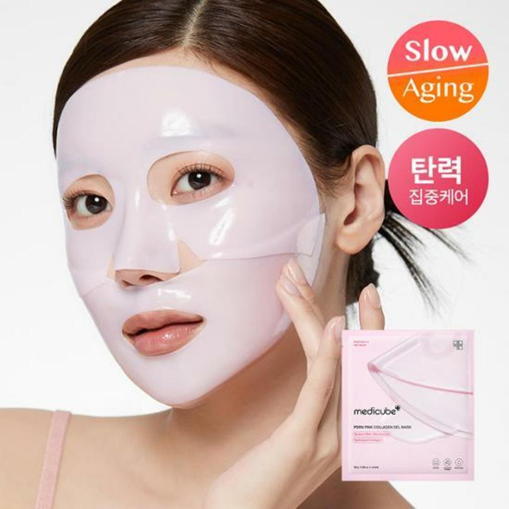 Mặt nạ Gel thạch Collagen hồng Medicube PDRN | Mặt nạ qua đêm cho làn da phát sáng bằng kính|Mặt nạ Hàn Quốc, Chăm sóc lỗ chân lông, săn chắc