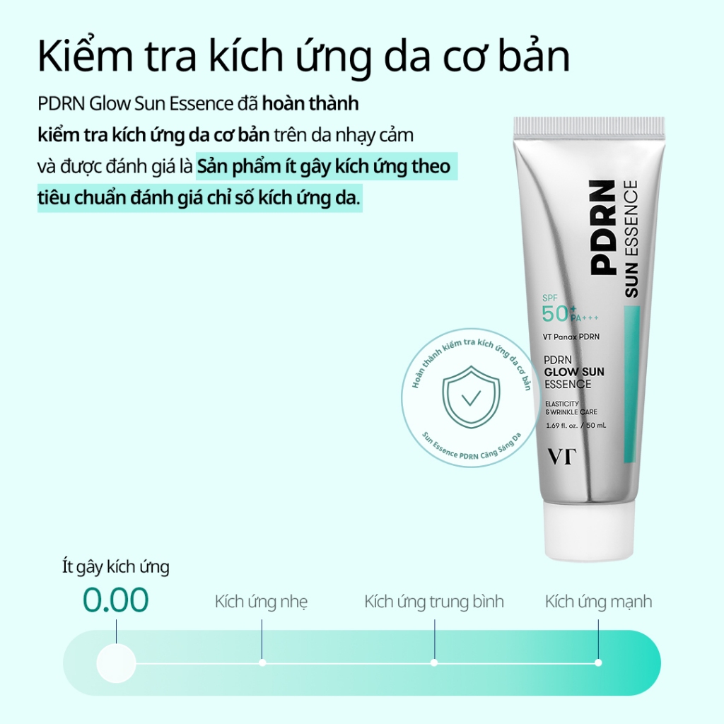 [VT] Tinh Chất Chống Nắng PDRN Glow 50ml - Kem Chống Nắng Dưỡng Da, Dưỡng Ẩm, Không Trắng Bệch, Thuần Chay Skincarehssv <Flagship Chính Hãng>