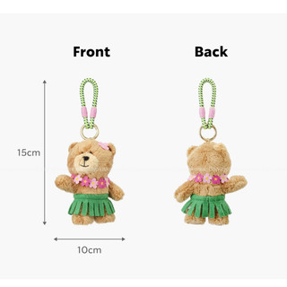 [STARBUCKS] Túi Starbucks Bearista Aloha Hàn Quốc **phiên bản giới hạn** quyến rũ Túi gấu Bearista quyến rũ 15cm