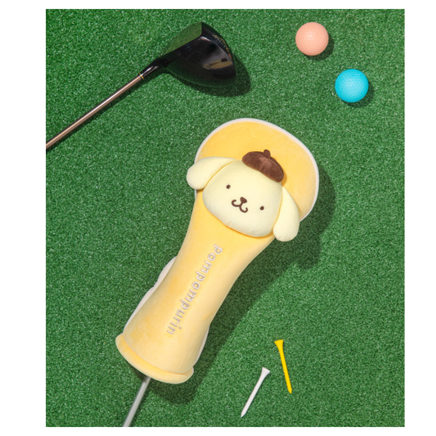 [Sanrio] Bộ bọc gậy golf gỗ PomPomPuRin, phong cách đơn giản và sang trọng
