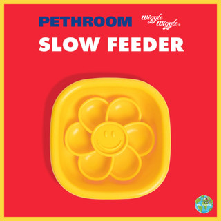 [Pethroom & Wiggle Wiggle] Bát ăn chống ngạt cho chó mèo | Bát silicone chống trượt ăn chậm