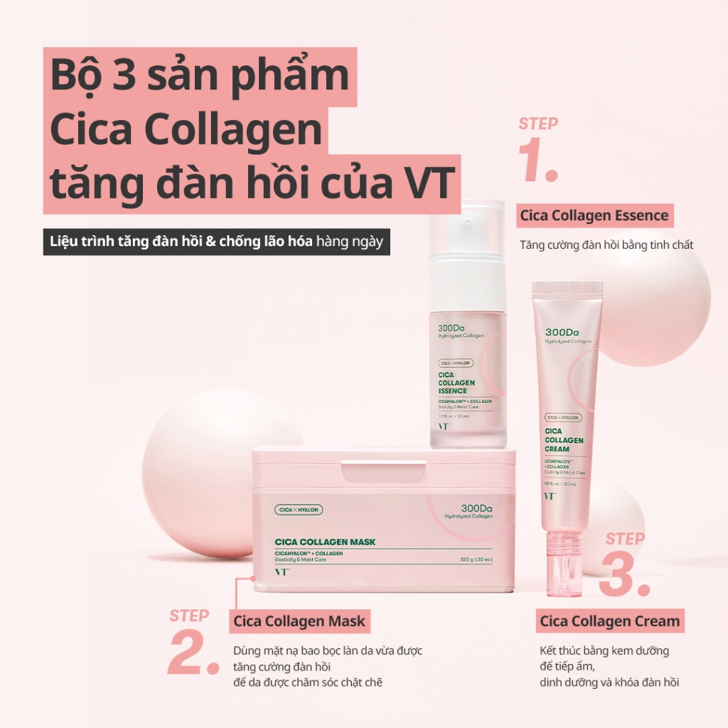 [VT] Hộp Mặt Nạ CICA Collagen 30 Chiếc Dùng Hàng Ngày [Cửa Hàng Chính Hãng]