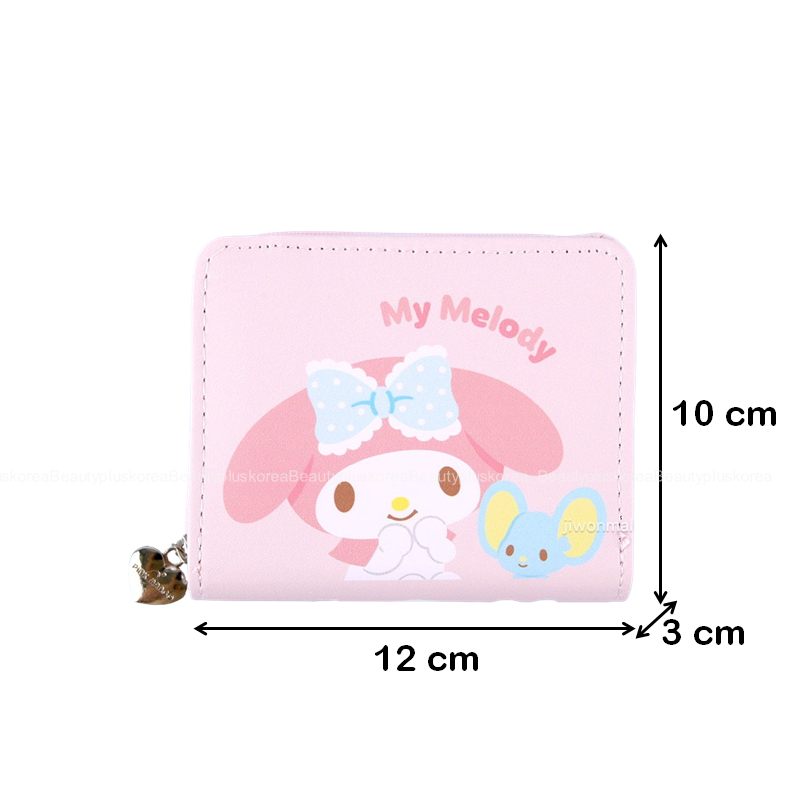 [Sanrio] Ví bỏ túi nhân vật Sanrio (Mymelody / Keroppi / Pompompurin / Kitty)