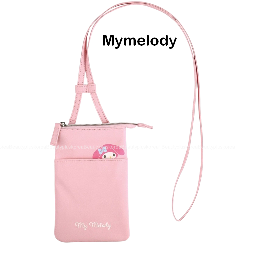 [Skater] Túi đựng điện thoại đeo chéo Sanrio (Kitty / Mymelody / Kuromi / Cinnamoroll / Hangyodon) ZSP1