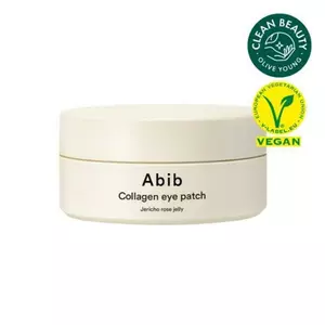 Miếng dán mắt Abib Collagen Gel Jericho Rose Jelly (60 chiếc) Collagen thuần chay, Mặt nạ Hydrogel trong suốt dưới mắt, làm sáng nếp nhăn mắt