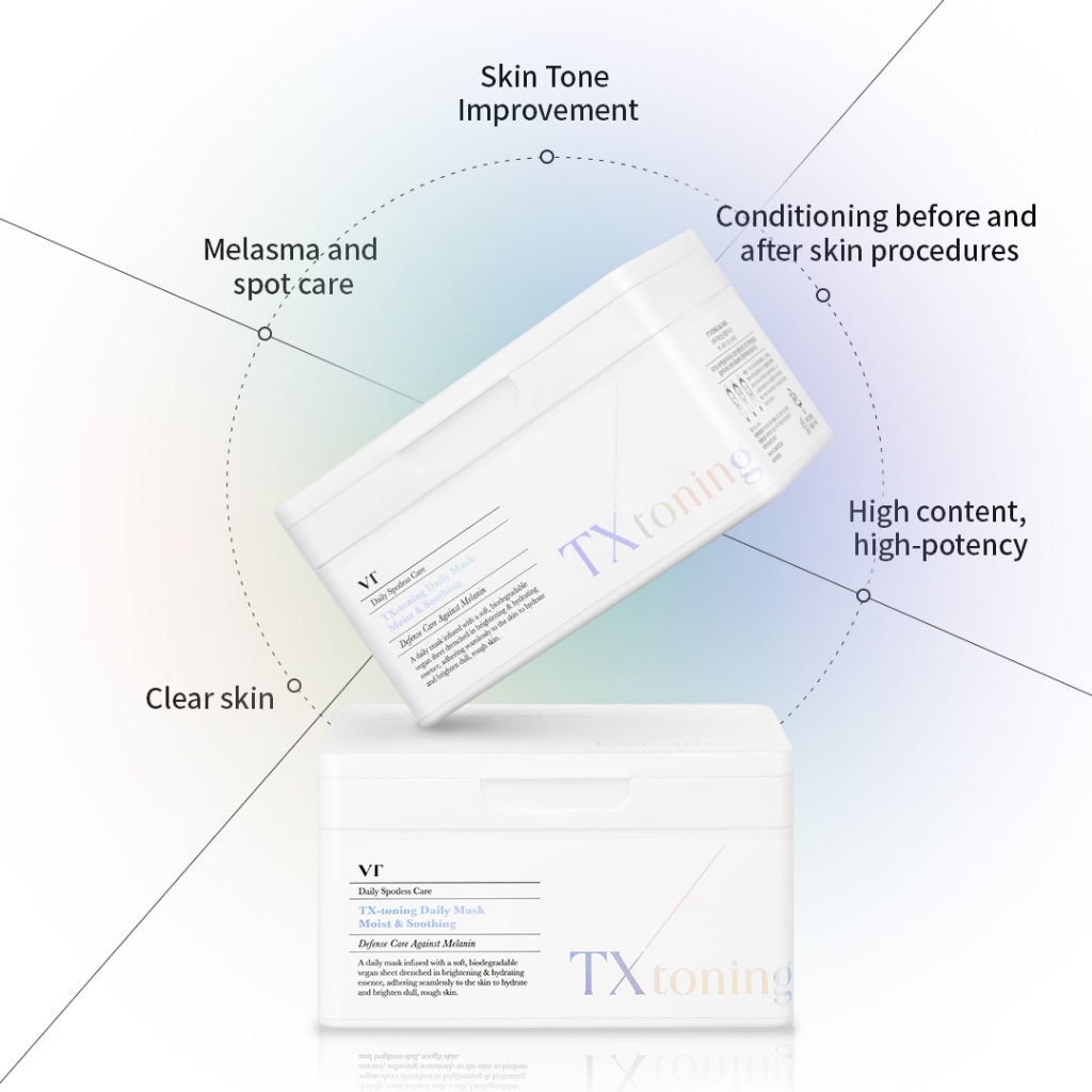 [Vt] Bộ mặt nạ & tinh chất tấn TX hàng ngày Axit Tranexamic, chăm sóc Melanin & tăng sắc tố, làn da rạng rỡ [Flagship chính thức]