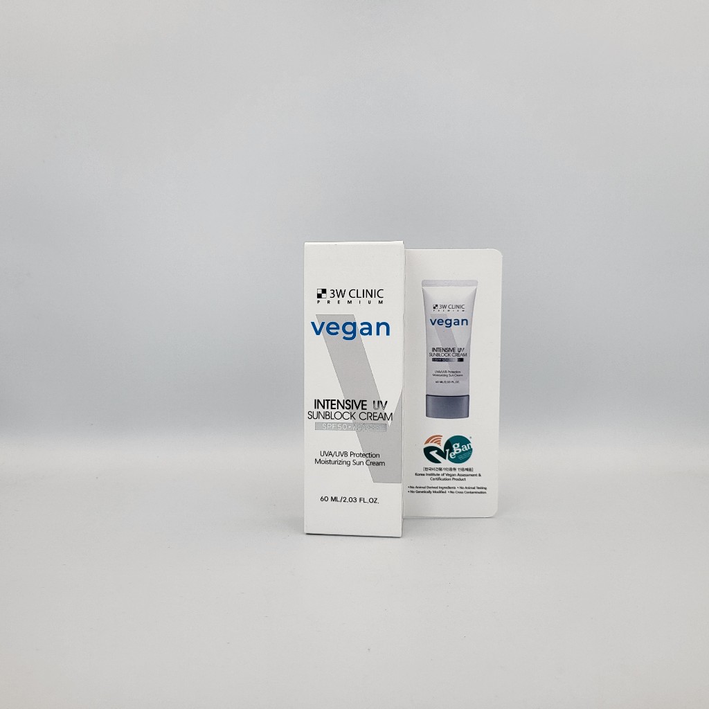 [3w CLINIC] Kem chống nắng UV chuyên sâu thuần chay cao cấp SPF50 + PA + + + 60ml