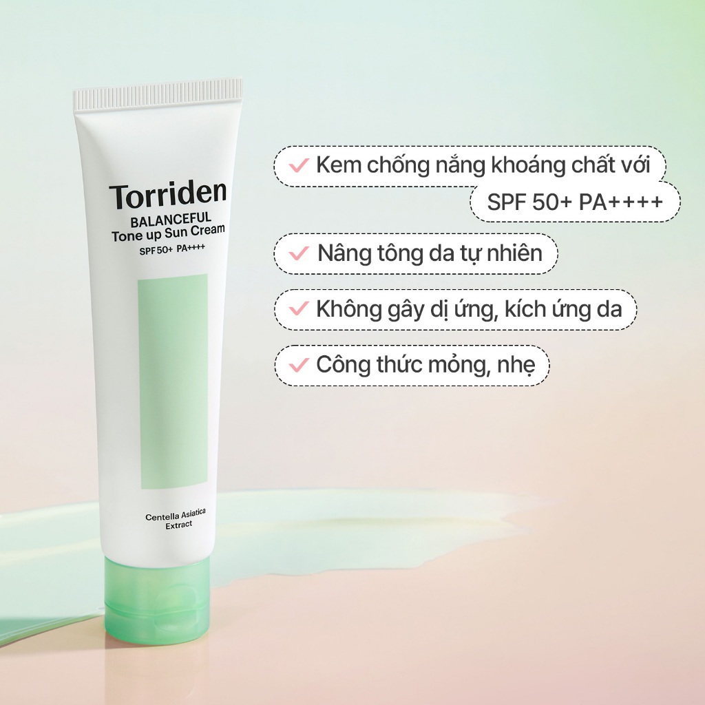 [Torriden Chính hãng] [SET] Kem chống nắng nâng tone BALANCEFUL CICA, 60ml+60ml