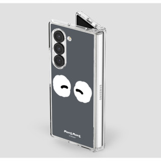 Khuôn mặt mong màu sắc trong suốt bản lề bìa cứng cho galaxy z fold 7 6 5 4 dễ thương