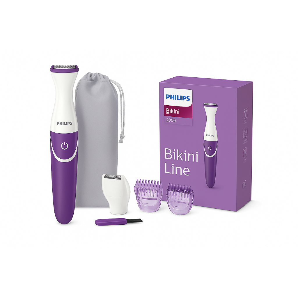 PHILIPS BRT383 / Bikini Genie – Tông đơ bikini không dây để sử dụng ướt & khô