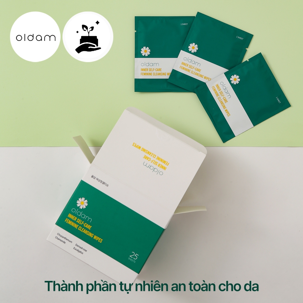 Khăn giấy vệ sinh phụ nữ Oldam 25 tờ x 2 hộp