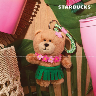 [STARBUCKS] Túi Starbucks Bearista Aloha Hàn Quốc **phiên bản giới hạn** quyến rũ Túi gấu Bearista quyến rũ 15cm