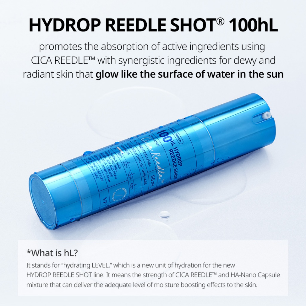 [Vt] Hydrop Reedle Shot 100hL, 300hL, 700hL Kem tăng cường dưỡng ẩm, Hydrat hóa sâu [Flagship chính thức]