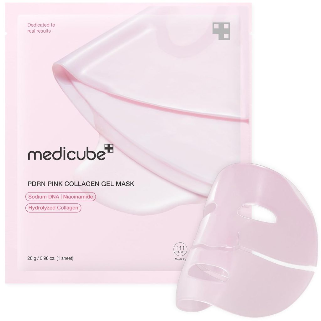 Mặt nạ Gel thạch Collagen hồng Medicube PDRN | Mặt nạ qua đêm cho làn da phát sáng bằng kính|Mặt nạ Hàn Quốc, Chăm sóc lỗ chân lông, săn chắc