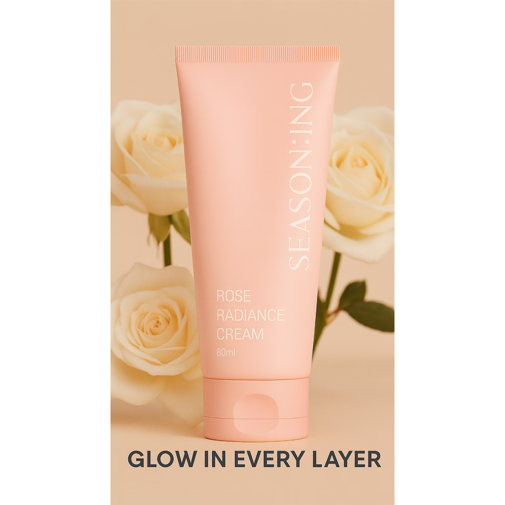 Rose Cream | SEASON:ING Kem Dưỡng Hoa Hồng 80ml | Niacinamide Rose Water Moisturizing K-Beauty