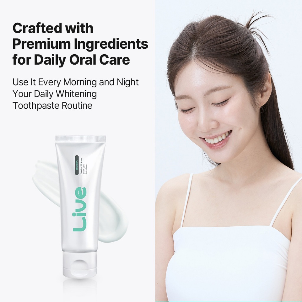 Kem đánh răng chống hôi miệng LiveOrals BreathCare 100g | Tươi mát lâu trôi | Nha sĩ- Khuyên dùng