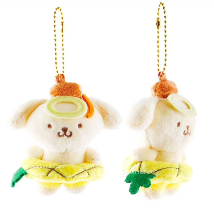 [SANRIO] Túi du lịch sang trọng có ống mùa hè Charm 8cm (Mymelody / Kuromi / HelloKitty / Pompompurin / Cinnamoroll / Pochacco) nhẫn bơi phổ biến thuộc da sanrio bạn bè