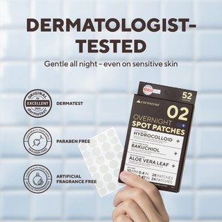 Miếng dán mụn caraseoul Overnight Spot Patches 52 miếng