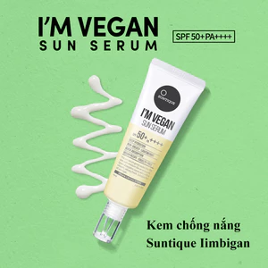 Serum chống nắng SUNTIQUE I 'm Vegan mỹ phẩm thuần chay