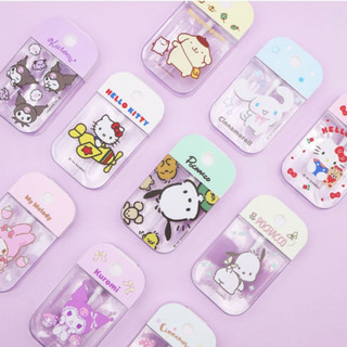 Chai xịt diệt khuẩn Hello Kitty Kuromi Sanrio dạng thẻ di động | Chai xịt dễ thương Cartoon Hand Sanitizer | Chai thiết kế nhân vật kích thước du lịch có thể nạp lại