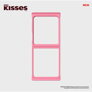 Ốp lưng Hershey 's Kiss X Samsung flipsuit cho galaxy z flip6 / flip 6 zflip6 màu nâu hồng
