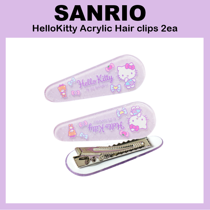 [Sanrio] Kẹp tóc Acrylic HelloKitty 2ea 1049279