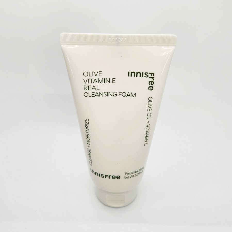 Olive Vitamin E Real Cleaning Foam 150g, chăm sóc da Hàn Quốc, Làm đẹp
