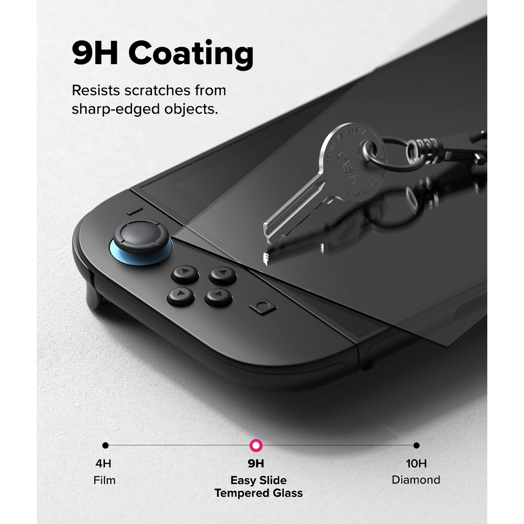 Ringke Easy Slide Glass Miếng dán màn hình cường lực trong suốt cho Nintendo Switch 2
