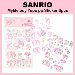 MyMelody Yupo pp Sticker 3 miếng sanrio được cấp phép của Koreadaiso