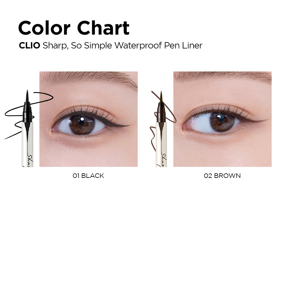 [CLIO] Bút Kẻ Mắt Siêu Mỏng 0,001mm Bám Lâu Không Trôi Sharp So Simple Waterproof 0.65ml