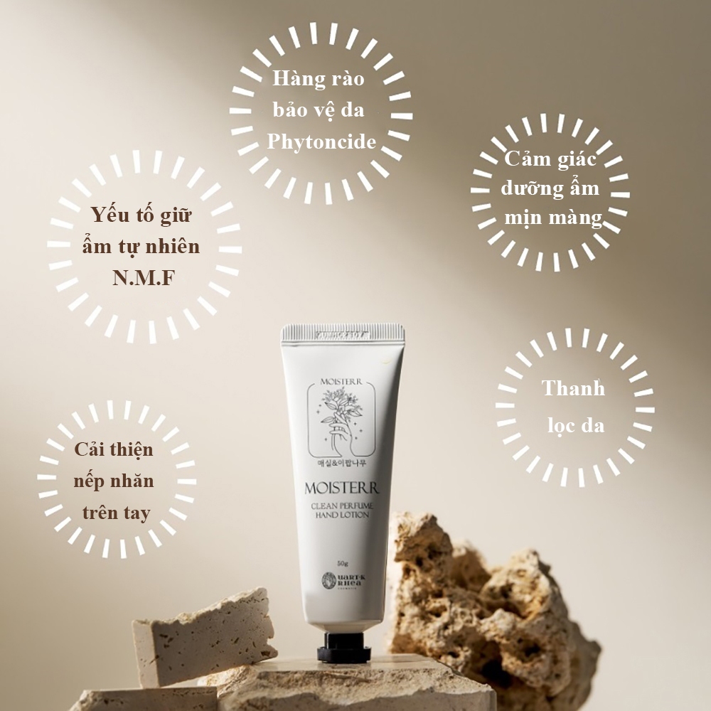 Sữa dưỡng ẩm hương hoa Moisterr Hand Lotion 50g làm mềm da tay, lưu hương nhiều giờ