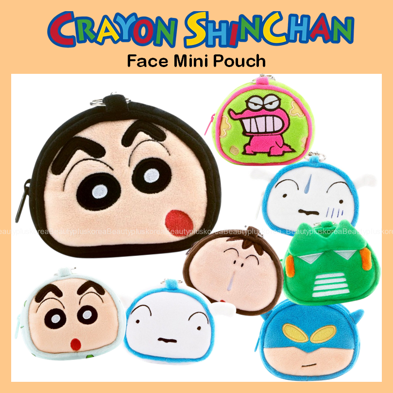 [Crayon Shin chan] Túi Mini mặt (Shin chan / Bộ đồ ngủ / Shiro / Waniyama / Bo chan / Shiro (hoảng loạn) / Mặt nạ hành động / Kantam Robo)