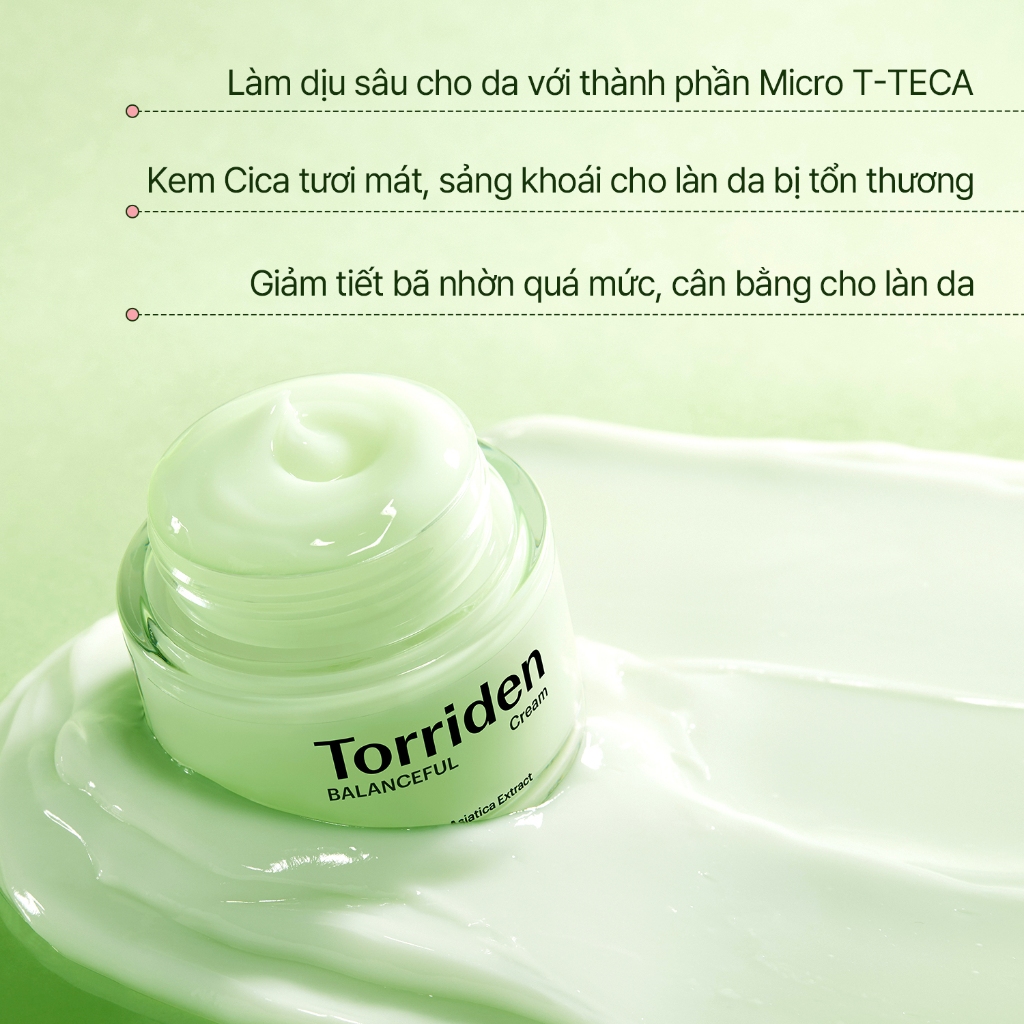 [ Torriden Live ] Kem dưỡng da BALANCEFUL CICA, 80ml, Cream