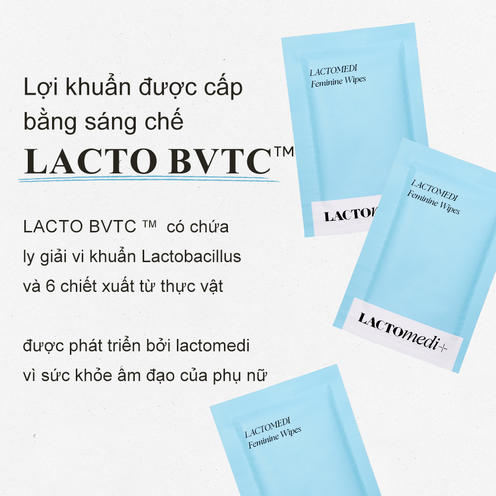 [Lactomedi Official] KHĂN VỆ SINH PHỤ NỮ | KHĂN CHĂM SÓC VÙNG KÍN TỨC THỜI | KHĂN DÙNG 1 LẦN | 2 Hộp x 15 Gói