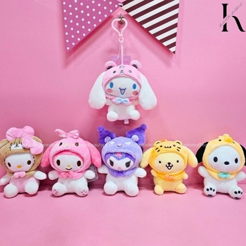 [Sanrio] Túi trang phục Sanrio Friends Charm 13cm Ver.2 (Mymelody / Kuromi / Cinnamoroll / Pompompurin / Kitty / Pochacco)