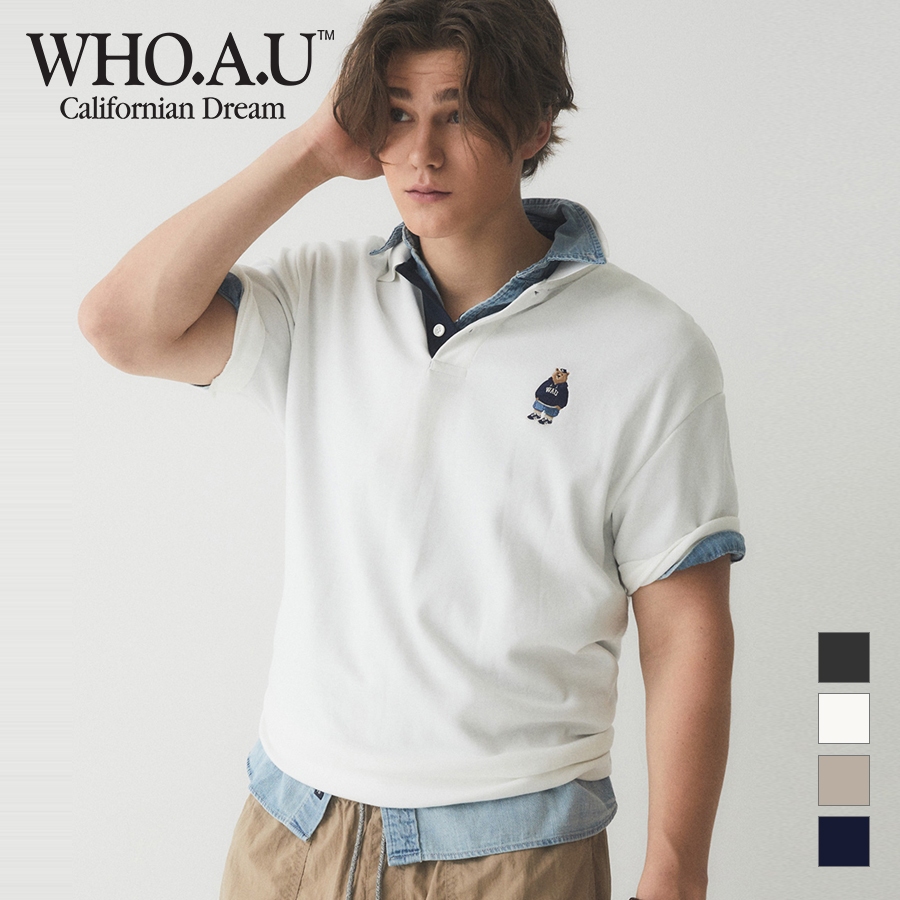 Ảnh Áo Polo Big Steve Collar T-Shirt Unisex Style | WHHAE2491U 2
