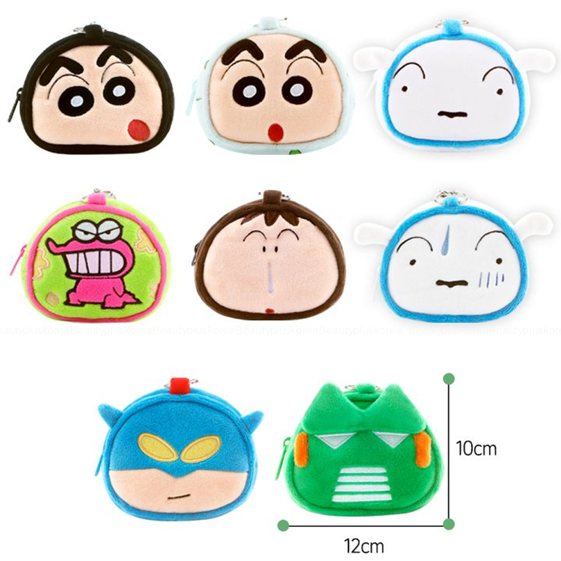 [Crayon Shin chan] Túi Mini mặt (Shin chan / Bộ đồ ngủ / Shiro / Waniyama / Bo chan / Shiro (hoảng loạn) / Mặt nạ hành động / Kantam Robo)