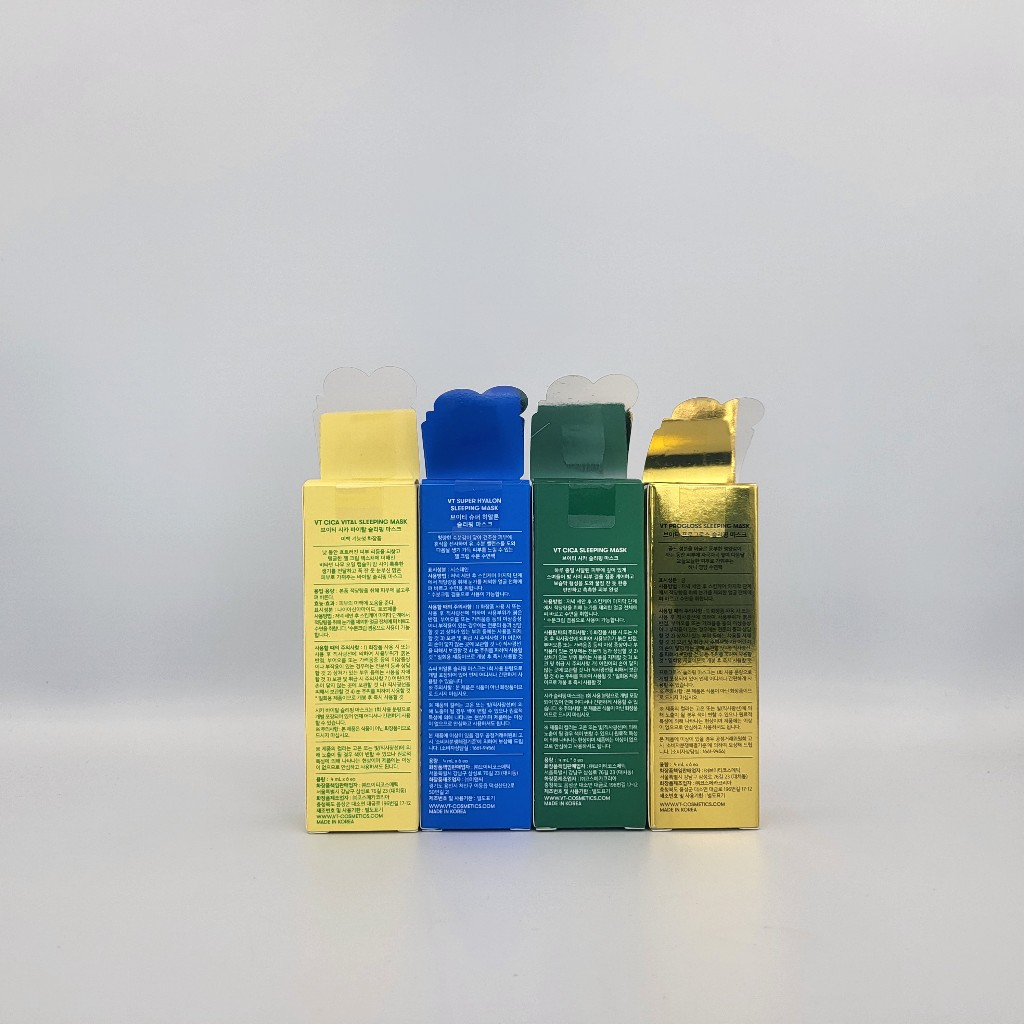 [Vt] Mặt nạ ngủ 4ml * 6ea (Super Hyalon / Cica / Cica Vital / Progloss)