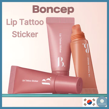 [Boncept] Nhãn dán hình xăm môi 8g (Cá hồi / Hồng / Hoa hồng) / Có TONYMOLY