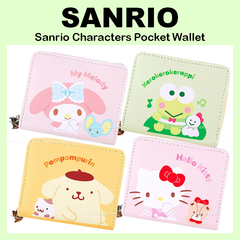 [Sanrio] Ví bỏ túi nhân vật Sanrio (Mymelody / Keroppi / Pompompurin / Kitty)