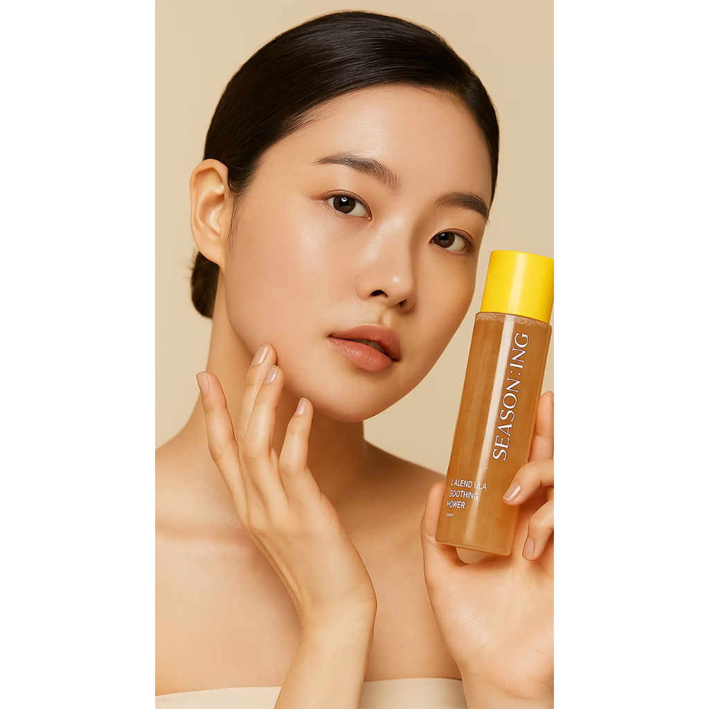 Calendula Toner | SEASON:ING Nước Hoa Cúc 180ml | Real Calendula Flower Hyaluronic Acid K-Beauty
